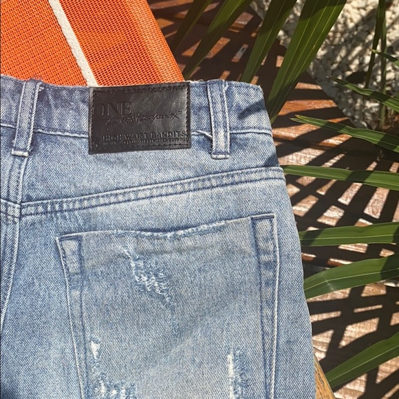 One teaspoon high waist denim shorts